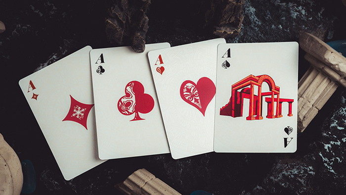 Atlantis Fire Playing Cards Playing Cards by Bacon Playing Card Company
