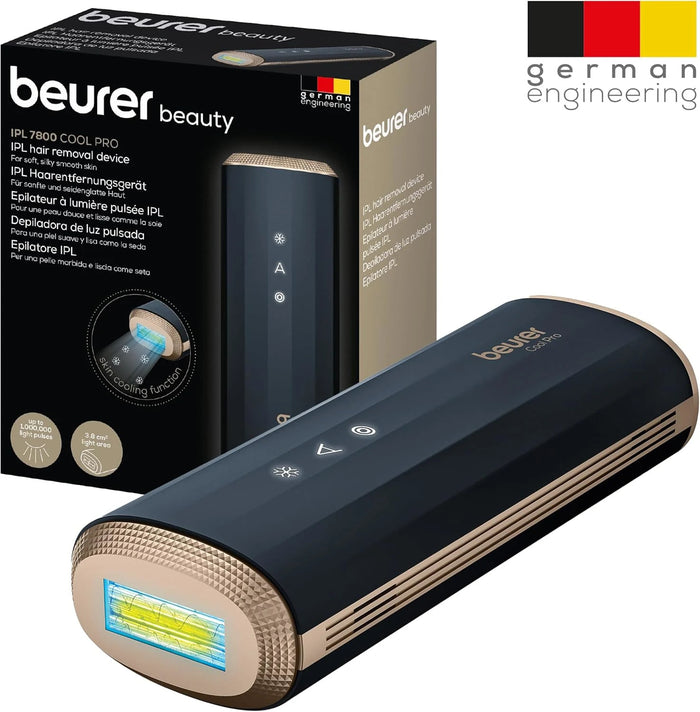 Beurer Long Lasting Hair Removal, 100000 Light Pulses, 5Levels Targeting an Area, Black