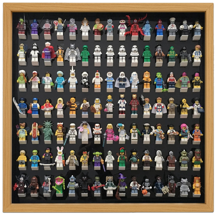 Black Edition Oak Large Frame for Lego® Minifigures