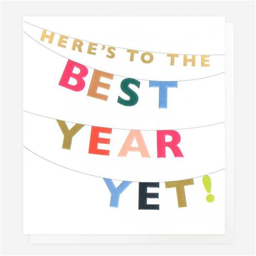 Caroline Gardner Best Year Yet Greetings Card