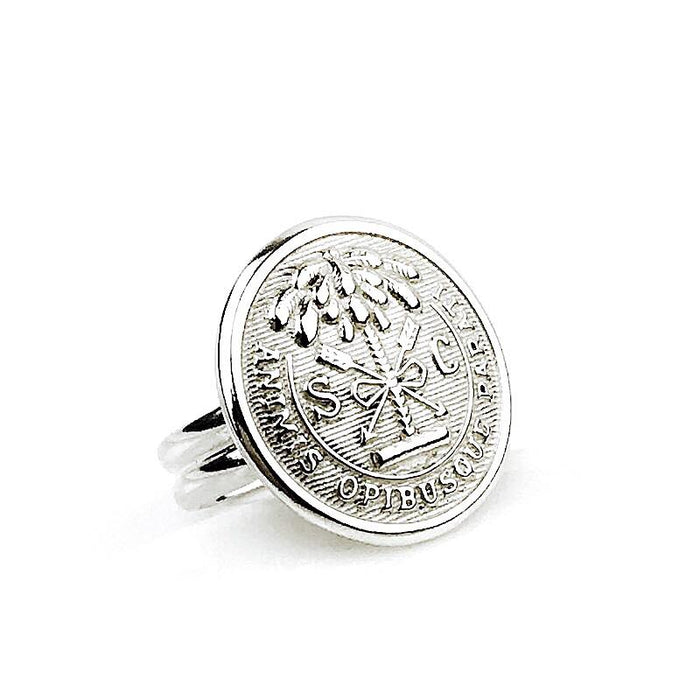 Citadel Sterling Silver Adjustable Ring, Large
