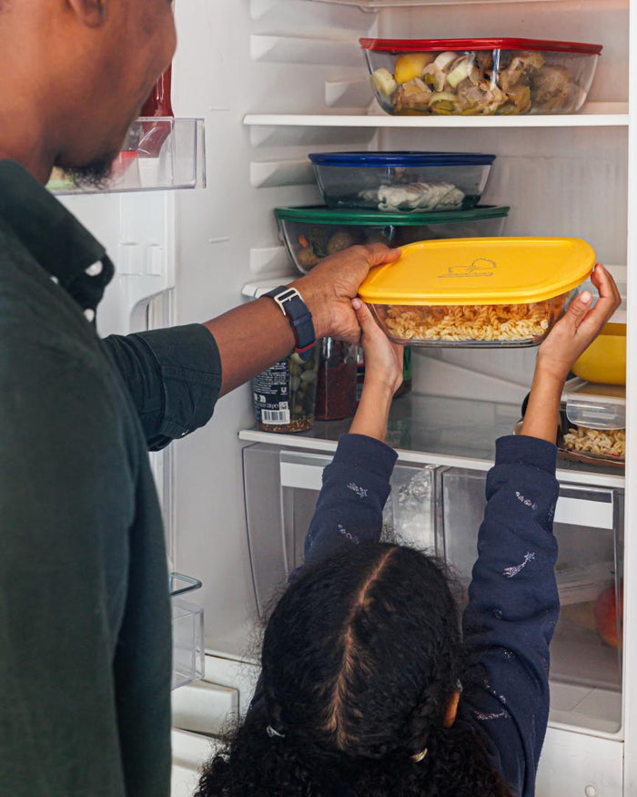 Cook & Store - Rectangular glass Fridge organizer Fish / Pasta