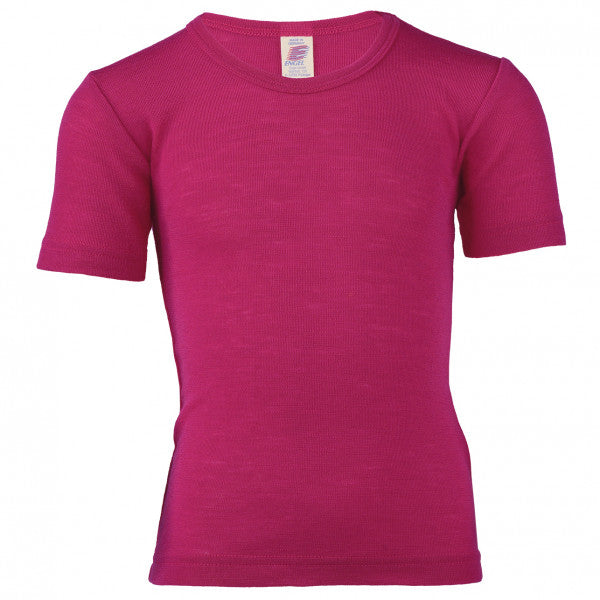 Engel Kinder Shirt kurzarm - Wolle/ Seide