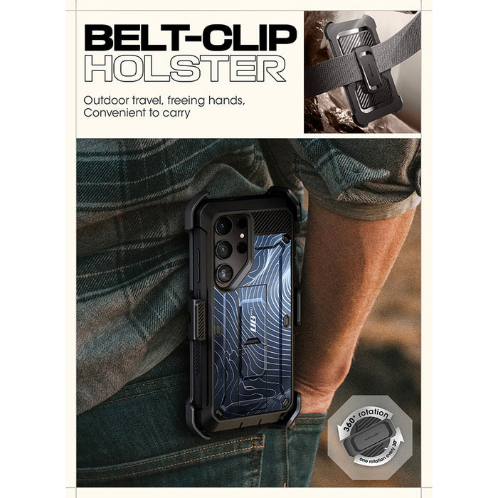Galaxy S24 Ultra Unicorn Beetle PRO Rugged Case-Blue Ripple
