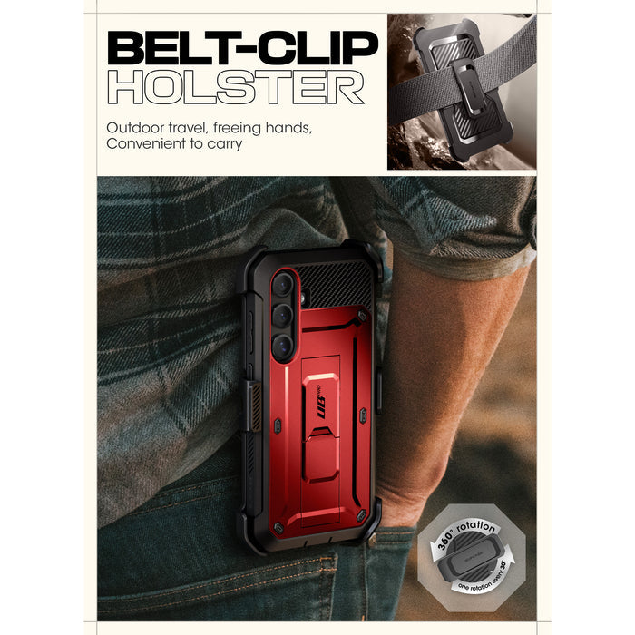 Galaxy S25 Unicorn Beetle PRO Rugged Case-Metallic Red
