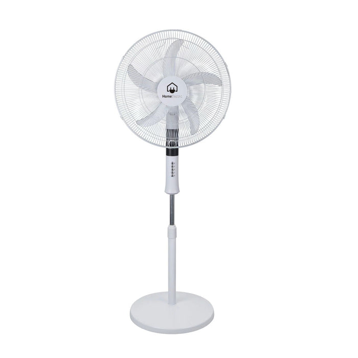 Home Electric Stand Fan, Super Strong, 20Inch, 75Watts, White