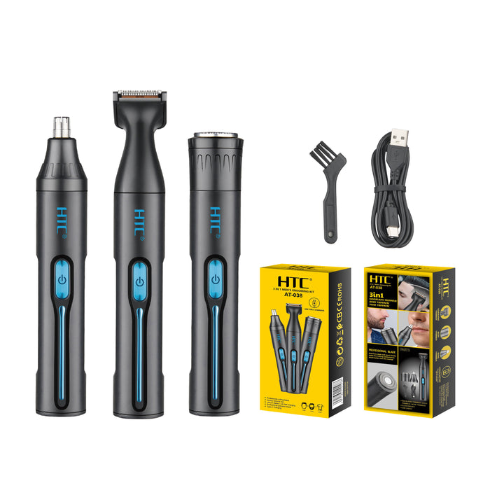 HTC Hair Clipper 3 In 1, Around 70 Minutes After Full Charge, Black