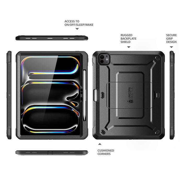 iPad Pro 13 Inch (2024/2025) Unicorn Beetle Pro Rugged Case-Black