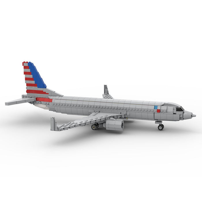 MOC - 127873 1/80 737 Großer Jetliner Klemmbausteine - LesDiy - Klemmbausteine