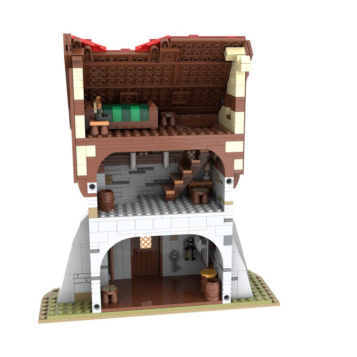 MOC-212258 Medieval Tower Klemmbausteine-LesDiy-Klemmbausteine