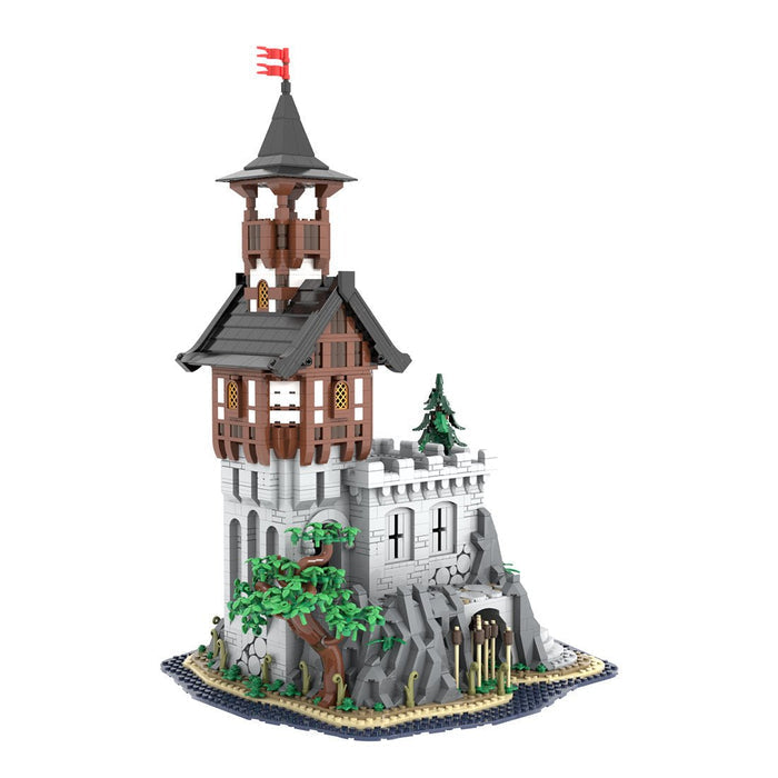 MOC-227229 Medieval Rock Tower Klemmbausteine-LesDiy-Klemmbausteine