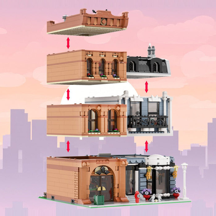 MOC - 244323 Shopping Street Klemmbausteine - LesDiy - Klemmbausteine