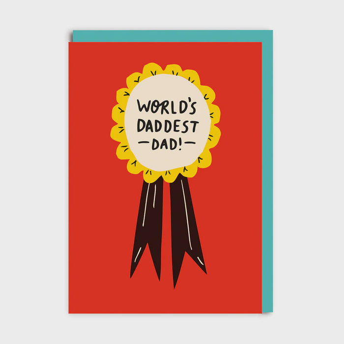 Ohh Deer World's Daddest Dad Greetings Card