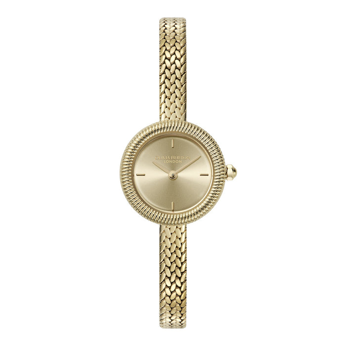 Olivia Burton Classic Finery Gold Mesh Watch - 20mm