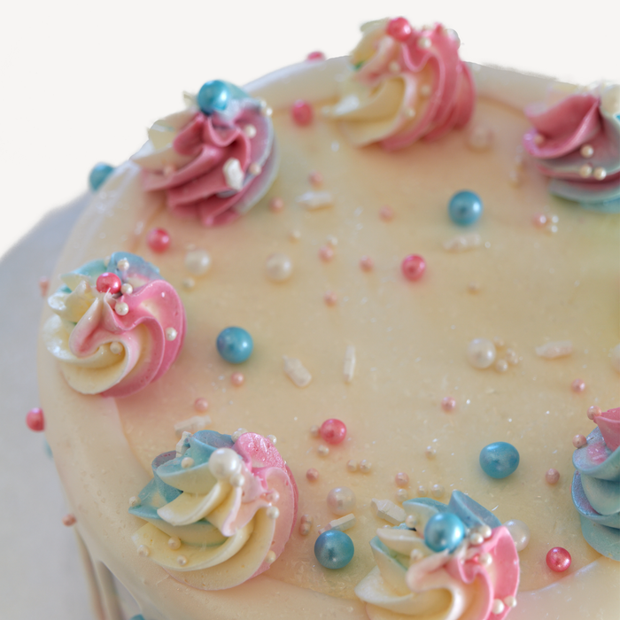 Online Cake Order - Blue and Pink Sprinkle Cake #276Baby