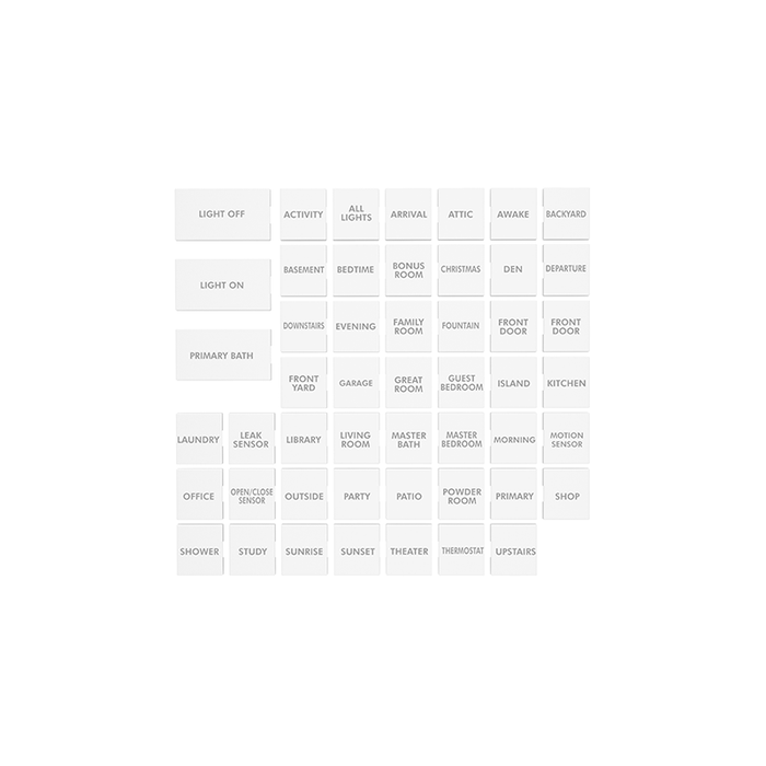 Popular 50-Button Sets for Keypad, White
