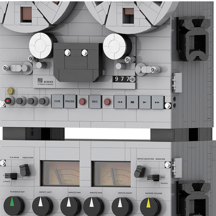Semi - Professional Open - Reel Tape Recorder Klemmbausteine(Dynamic Version) - LesDiy - Klemmbausteine