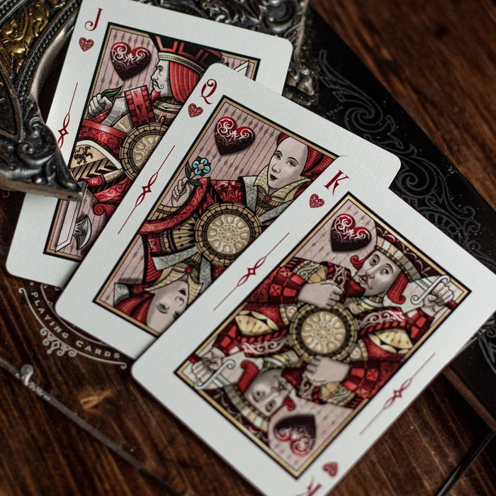 Sovereign Playing Cards Exquisite White Playing Cards by Black Ink Branded