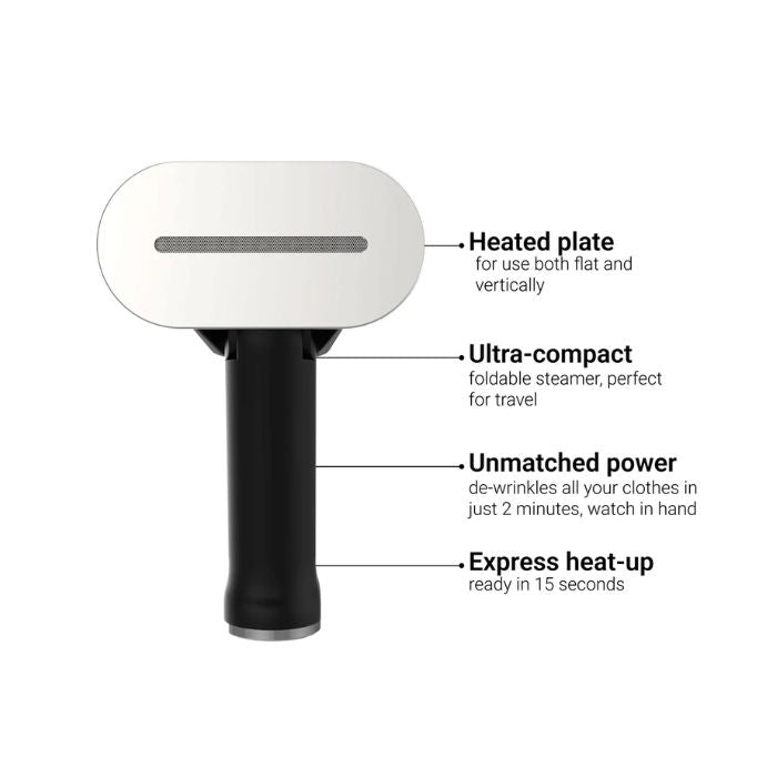 Steam One Foldable Hand Steamer, 150Ml, 2000Watts, Black