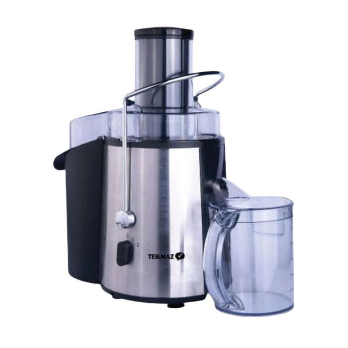 NAS-JE850/NAS-JE850N/TEKMAZ JUICE EXTRACTOR POWER 850W 2 Speeds big chuter 75mm pulp container 2L ST EXTRACTOR / 850 WATTS / BLACK