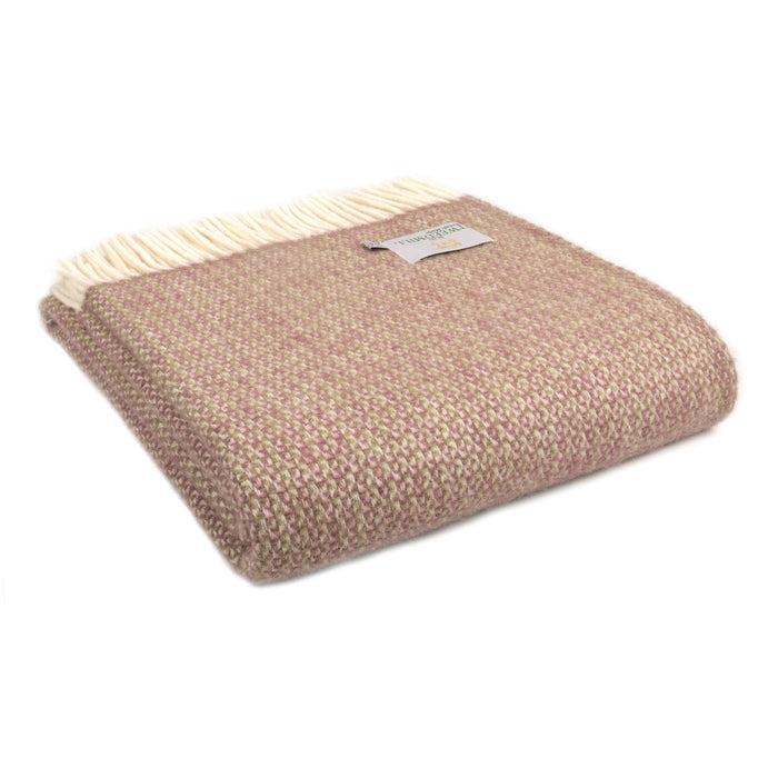 Tweedmill Illusion Throw - Raspberry