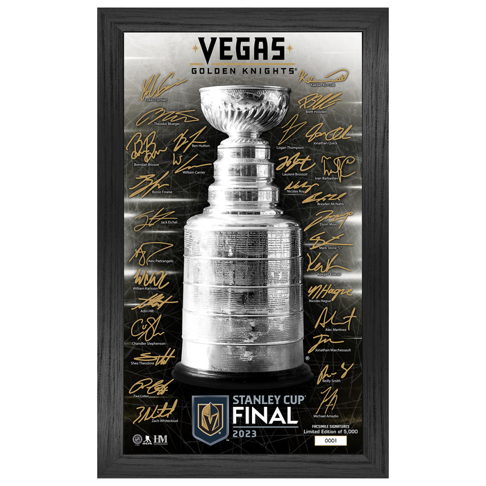 Vegas Golden Knights 2023 Stanley Cup Final Framed Signatures - Vegas Team Store