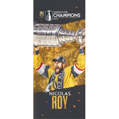 #10 Nicolas Roy Stanley Cup Champions Street Pole Banner - SC422 - Vegas Team Store