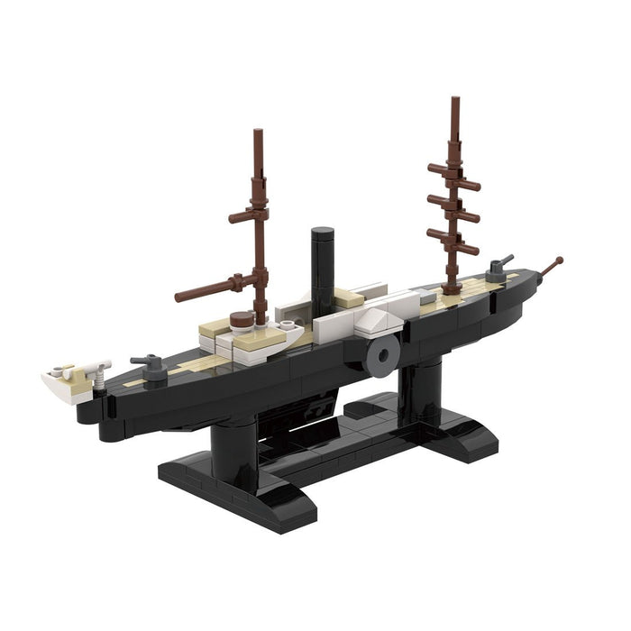 1/300 Scale SMS Preussischer Paddle Steamer Klemmbausteine-LesDiy-Klemmbausteine