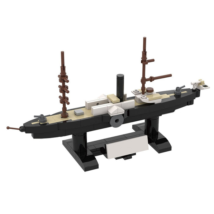 1/300 Scale SMS Preussischer Paddle Steamer Klemmbausteine-LesDiy-Klemmbausteine