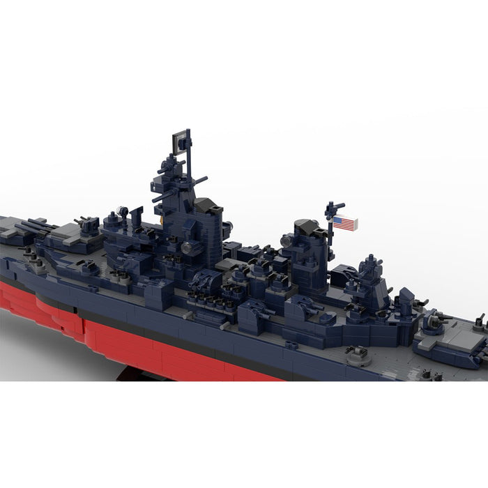 1/300 Scale WWII USS New Jersey BB - 62 Klemmbausteine - LesDiy - Klemmbausteine