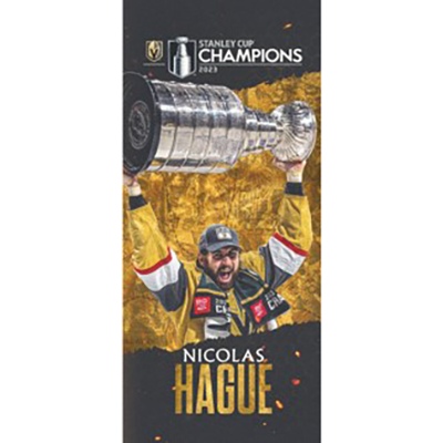 #14 Nicolas Hague Stanley Cup Champion Banner - Vegas Team Store