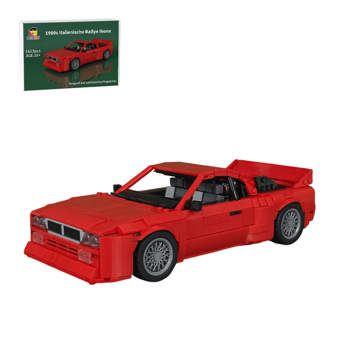 1980s Italienische Rallye Ikone - Straßenversion - Klemmbausteine(red) - LesDiy - Klemmbausteine