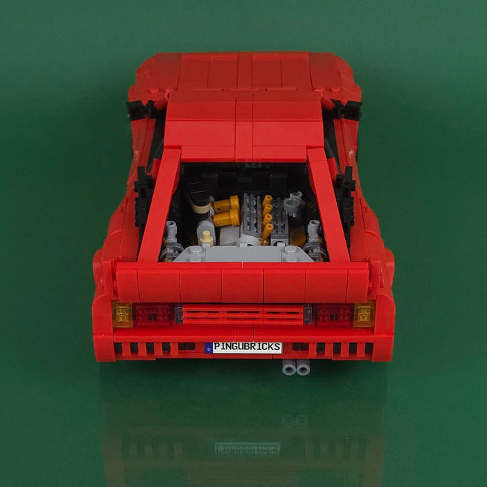 1980s Italienische Rallye Ikone - Straßenversion - Klemmbausteine(red) - LesDiy - Klemmbausteine