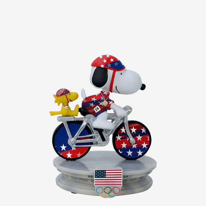 2024 Olympics Team USA Cycling Snoopy Peanuts Mini Bobblehead