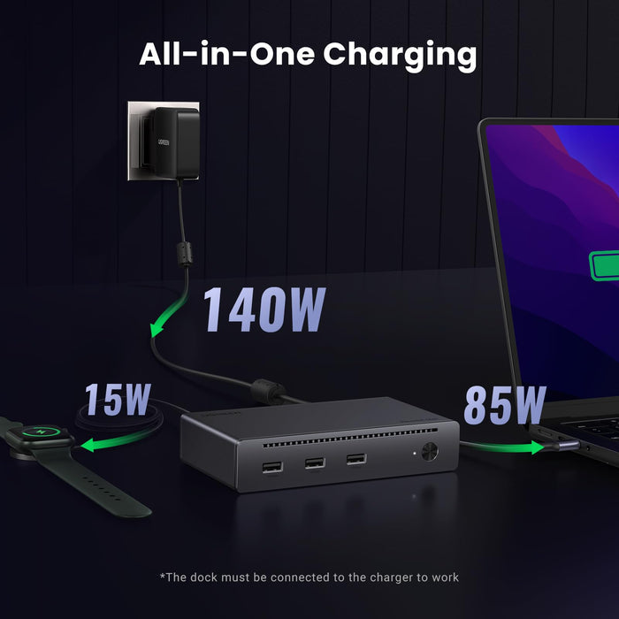 UGREEN Revodok Max  8-in-1 Thunderbolt 4 Docking Station - All-in-one charging