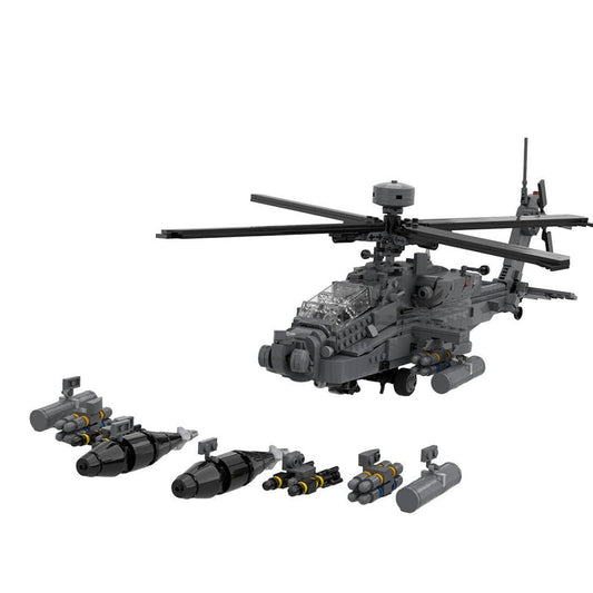 AH64E Apache Airplane Klemmbausteine - LesDiy - Klemmbausteine