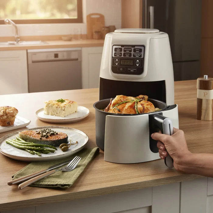 Airfryer Karaca Air Cook XL 2 en 1 Space, gris et noir
