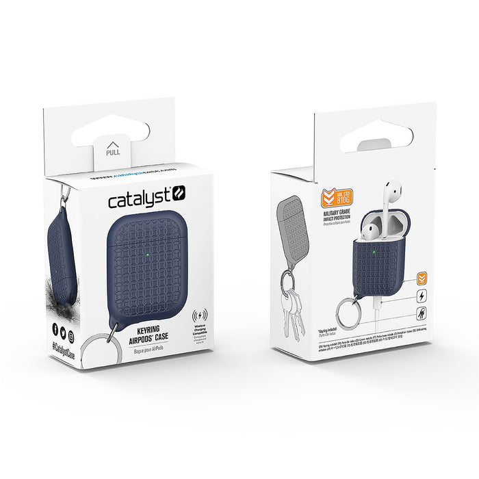 Catalyst airpods gen2/1 case keyring showing the front and back of the packaging
