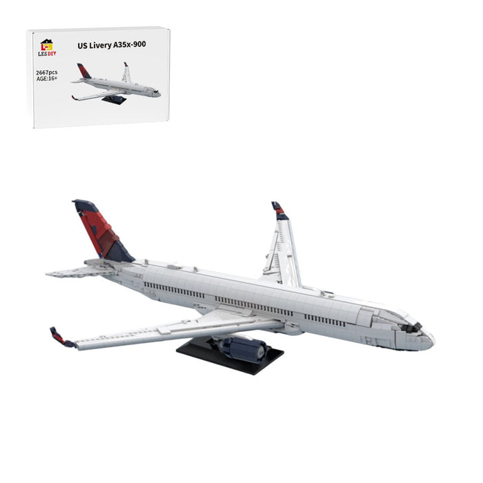 American A35x - 900 Airliner Klemmbausteine - LesDiy - Klemmbausteine