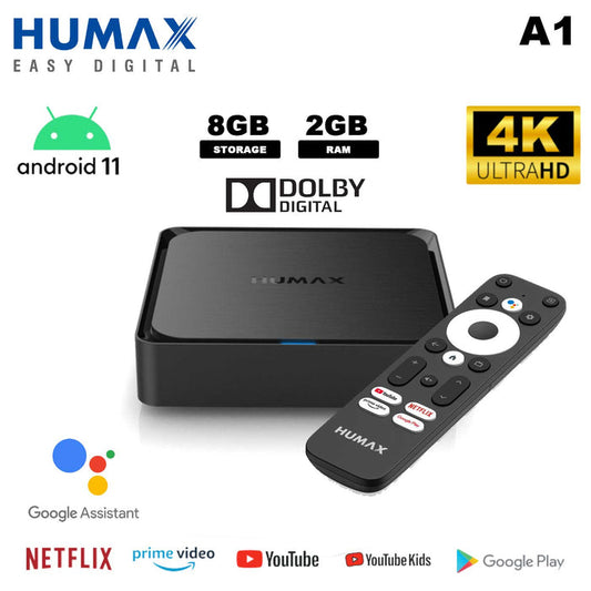 Android Box 4K Ultra HD, Android 11, Quad Core 2, 8GB + 2GB Ram, Google