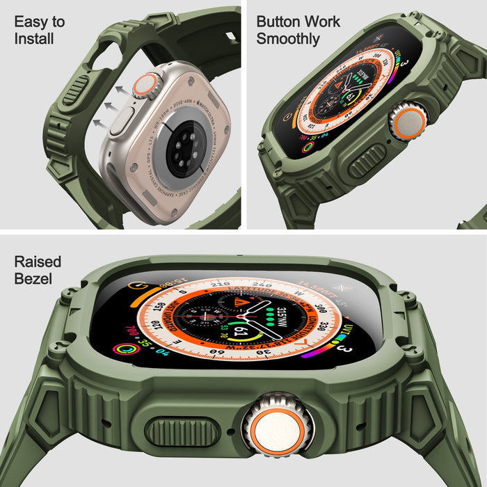 Apple Watch Ultra 49mm Band with Bumper Case | Fintie