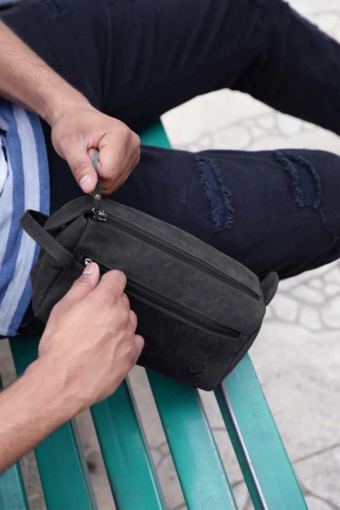 Leather Toiletry Bag