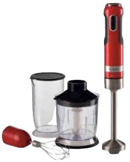 Ariete Hand Blender, 4Blades, 10Speeds, 1000Watts, Red