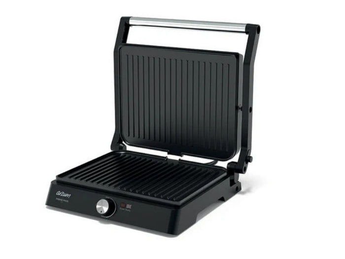 Black grill on a white background