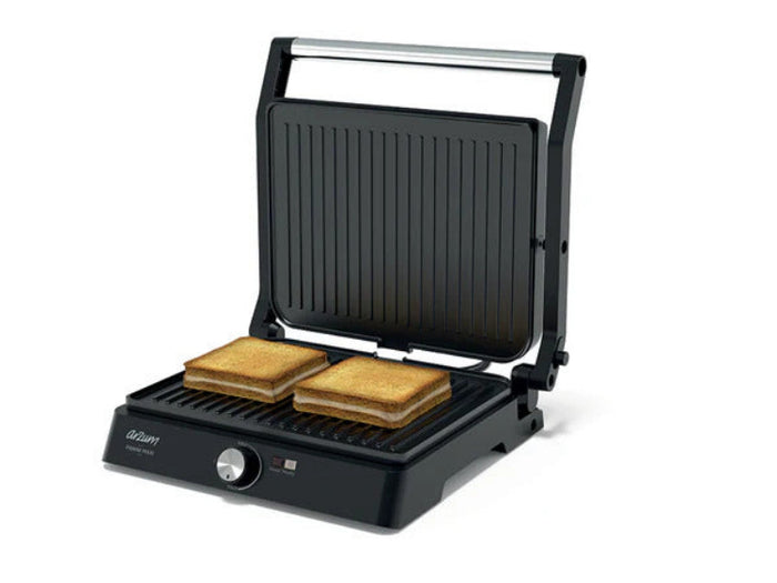 Arzum Panini Maxi Grill & Toaster, 2000Watts, Black / Silver