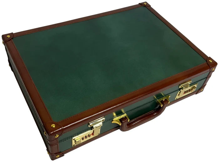 Leather suitcase