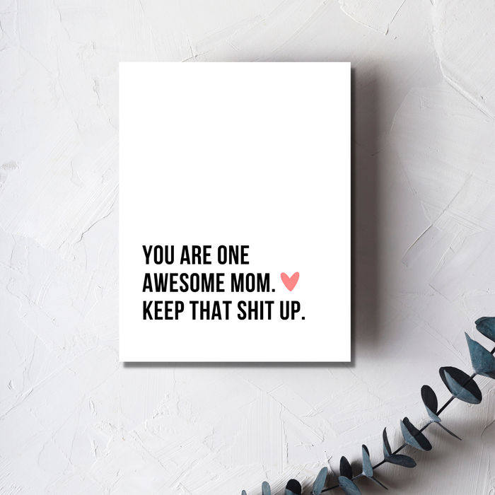 Awesome Mom Greeting Card