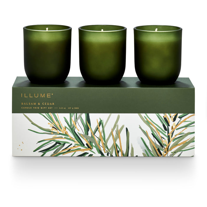 Balsam & Cedar Candle Trio Gift Set