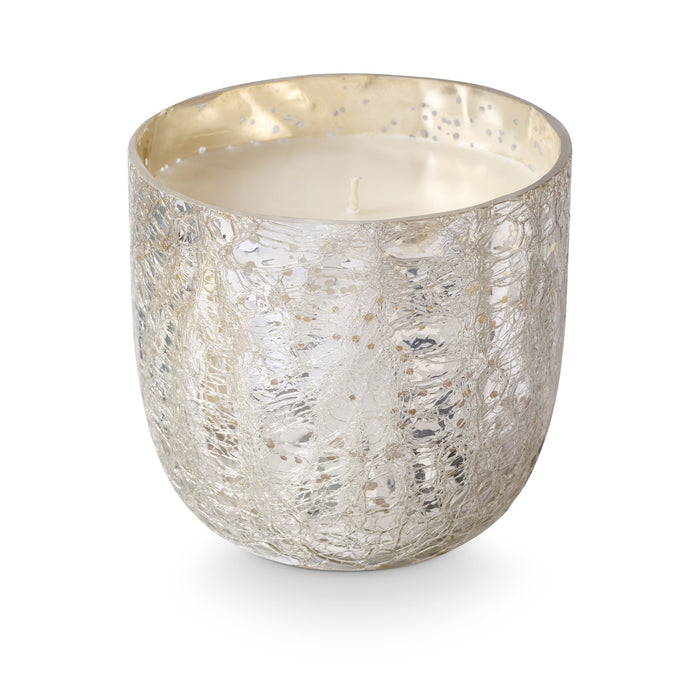 Balsam & Cedar Large Boxed Crackle Glass Candle - Illume Candles - 46284072000
