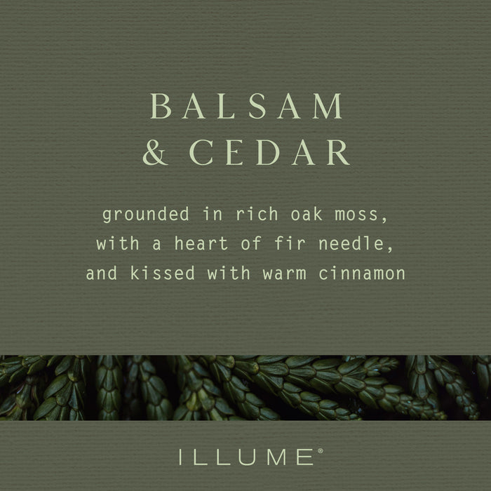 Balsam & Cedar Pine Glass Candle - Illume Candles - 46288072000